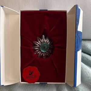 Swarovski Green Crystal Flower